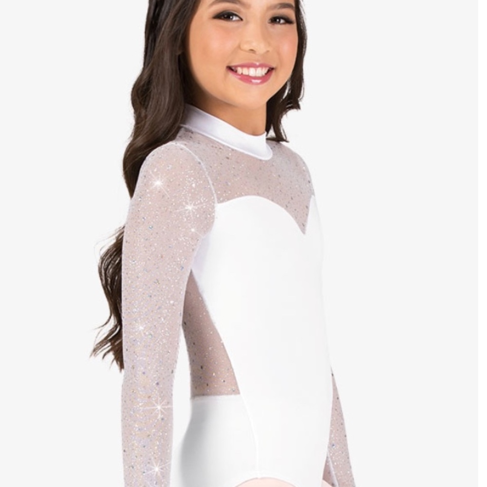 Girls Leotard "Twinkle Mesh"  Size: Child Medium